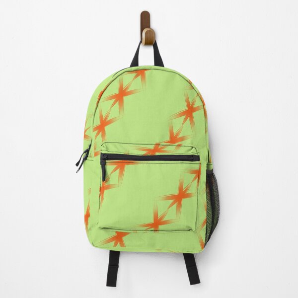 Item preview, Orange stars with lemon green  designed and sold by MsArtyCrafts.