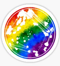 Rainbow Quadrant Streak Sticker