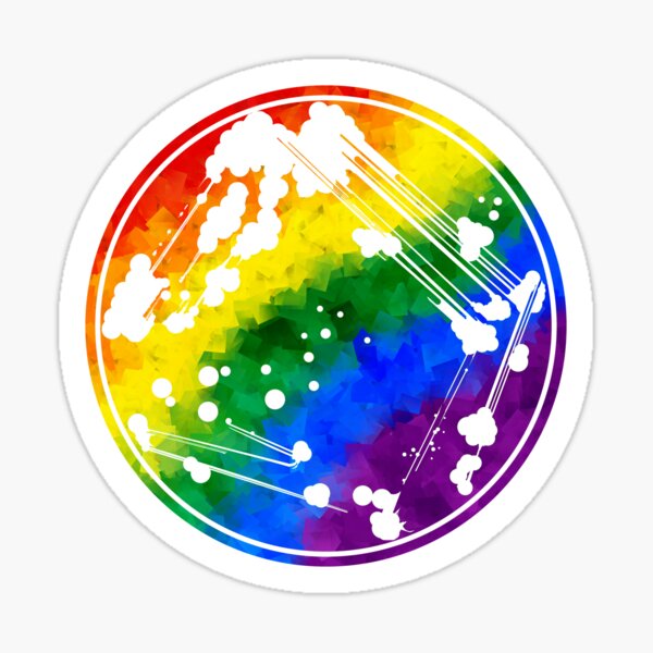 Vista previa del artículo con la obra «Rayo del cuadrante del arco iris», diseñado y vendido por moietymouse.