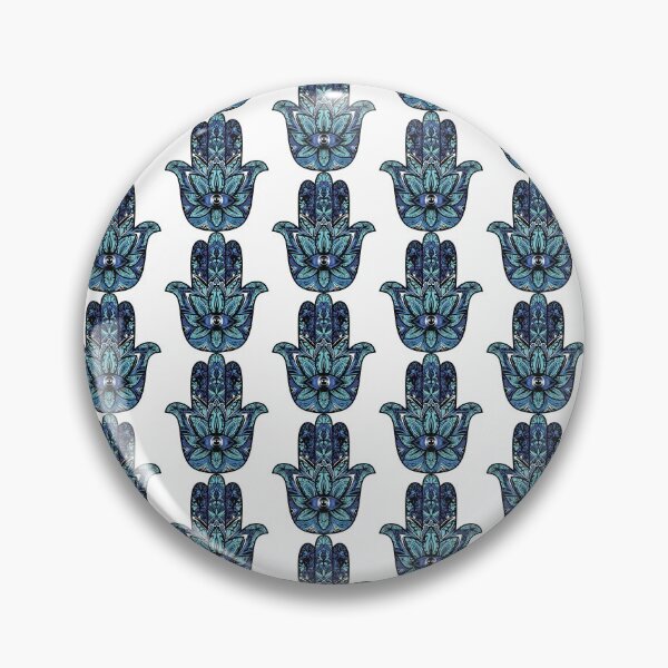 Item preview, Dark Blue Hamsa designed and sold by Pixeo.