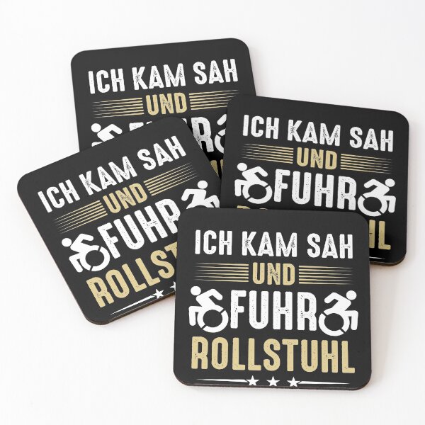 Item preview, ICH KAM SAH UND FUHR ROLLSTUHL designed and sold by Spirit-Designs.