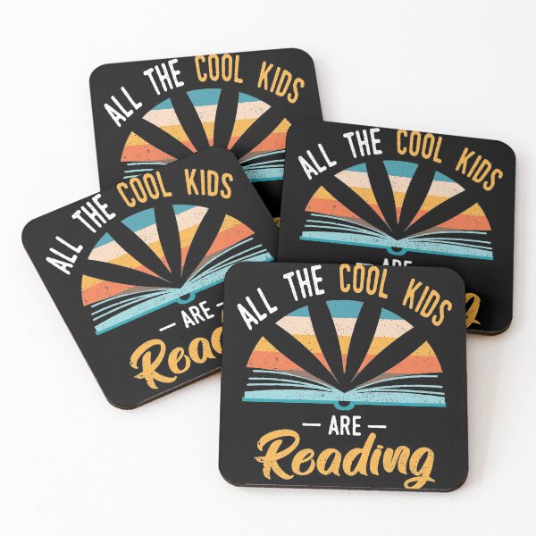 Item preview, All The Cool Kids Are Reading Vintage Sunset Book Reader designed and sold by emorestste.