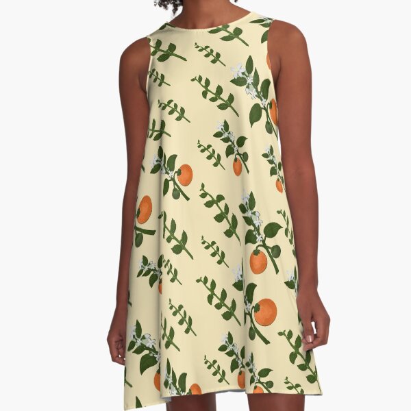 Minty Orange Wear A-Line Dress