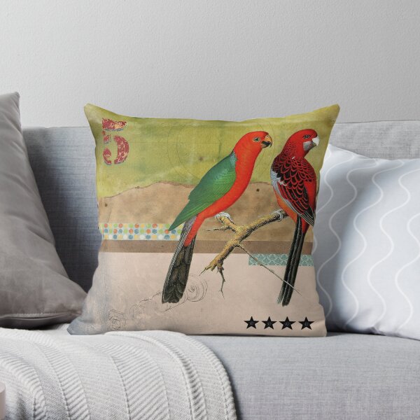 Animal Collection by Elo -- Birds Throw Pillow