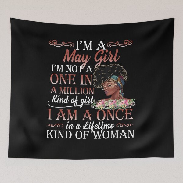Item preview, I Am A May Girl May Girl Afro Black Women Melanin Gift  designed and sold by mchargue12.