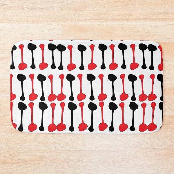 Item preview, Red Black Dog Bone Chew Bone Pattern designed and sold by Nisha Prabhu.