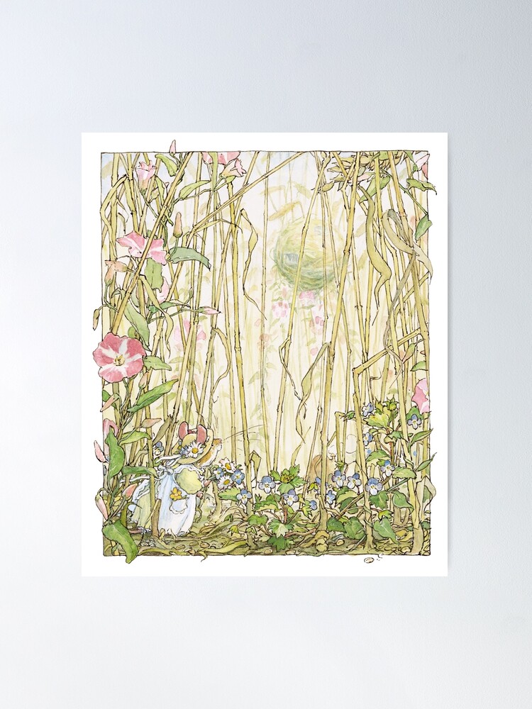 Alternate view of Primrose gathering flowers Poster