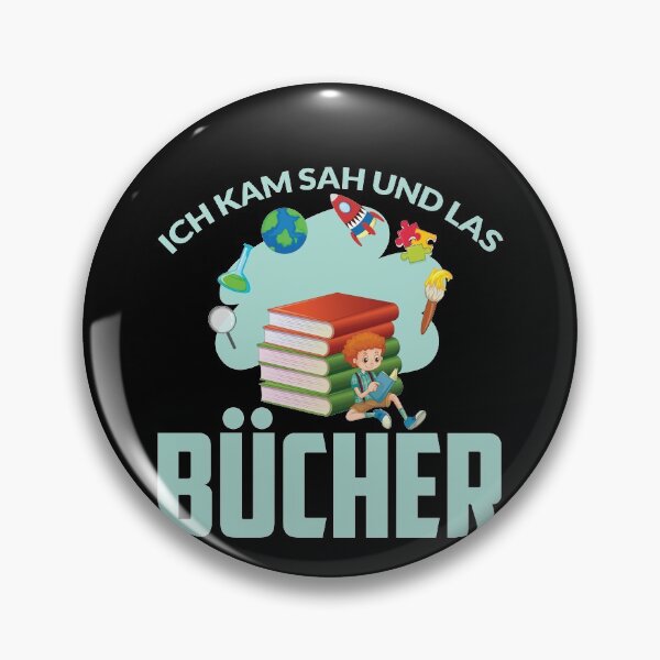 Item preview, ICH KAM SAH UND LAS BUeCHER designed and sold by Spirit-Designs.