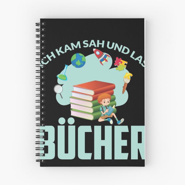 Item preview, ICH KAM SAH UND LAS BUeCHER designed and sold by Spirit-Designs.