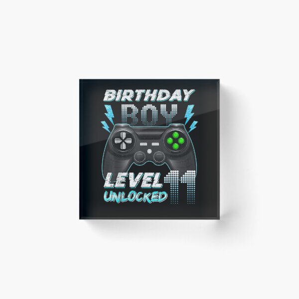 Item preview, Birthday Boy Level 11 Unlocked Video Gamer 11th Birthday Gift  designed and sold by mchargue12.