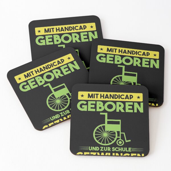 Item preview, MIT HANDICAP GEBOREN UND ZUR SCHULE GEZWUNGEN designed and sold by Spirit-Designs.