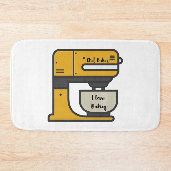 Item preview, Yellow electric kitchen mixer retro baking art designed and sold by HiguelHekson.