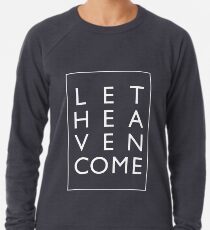 Lass den Himmel kommen - Weiß Leichter Pullover
