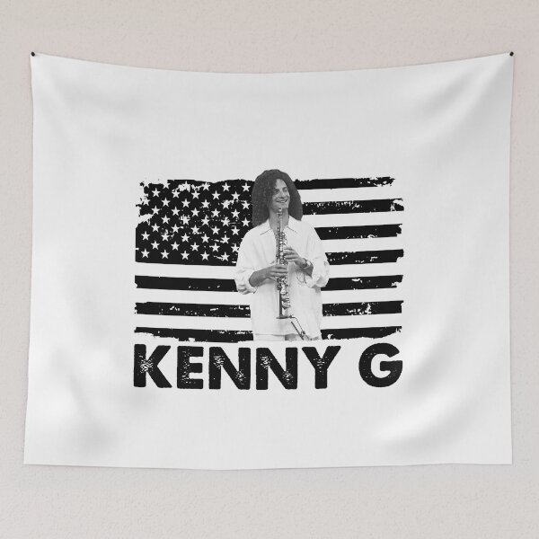 Item preview, Retro American Flag Kenny G Music Gift designed and sold by jwyman.