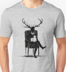 Hannibal Lecter NBC Hirschgeweih Lamm Slim Fit T-Shirt