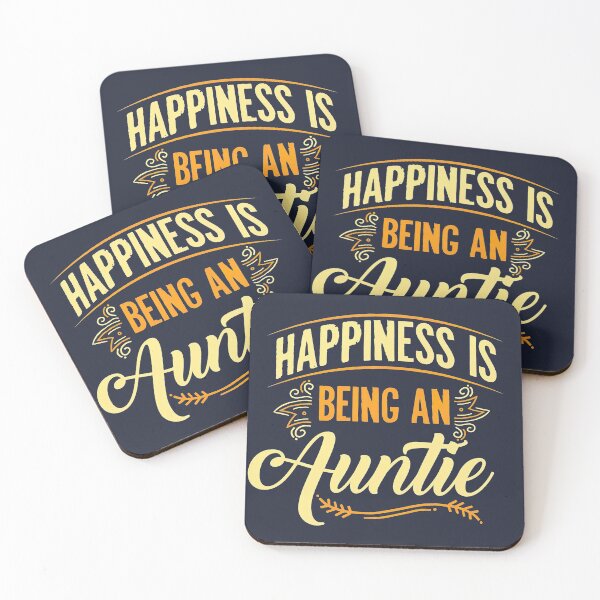 Item preview, Happiness is Being An Auntie, Best Auntie Ever Typography designed and sold by graphic-genie.