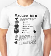 Entschuldigung MICH RIOT GRRRL Slim Fit T-Shirt