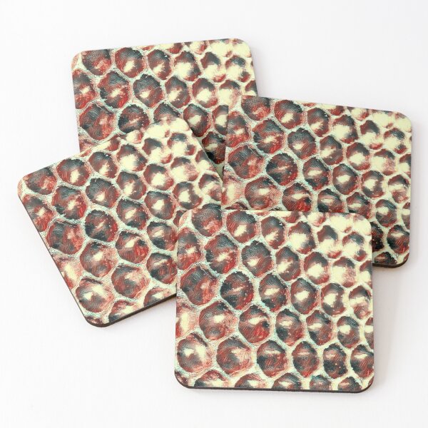 Item preview, GALATHI Honeycomb Red designed and sold by Galathi Designs.