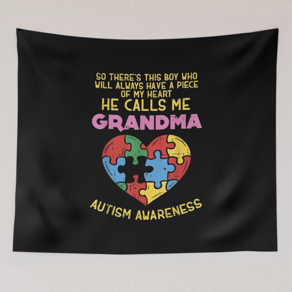 Item preview, My Heart He Calls Me Grandma Autism Awareness designed and sold by Shania Tremblay.
