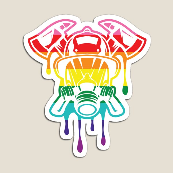 Vista previa del artículo con la obra «Bombero PRIDE», diseñado y vendido por IPRINT Clothing.