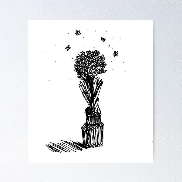 Item preview, Flower in vase designed and sold by Fahrtwindy.