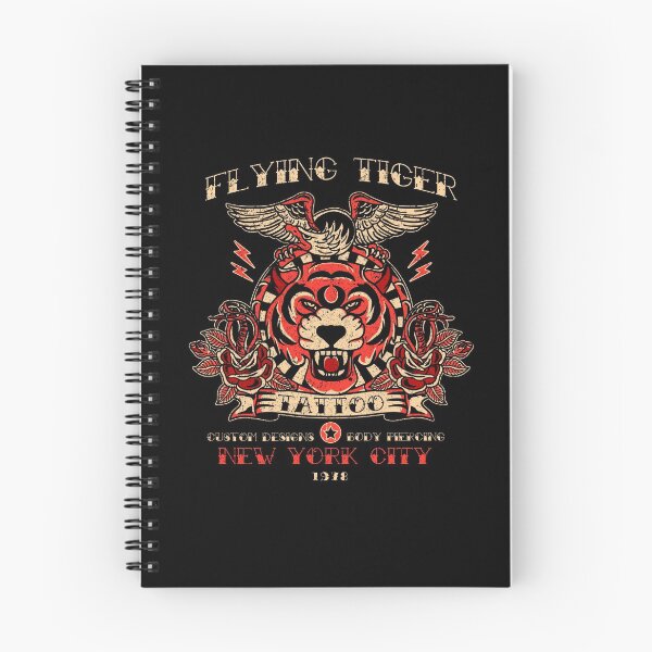 Item preview, Flying Tiger & Eagle, New York City Tattoo, Piercing Studio Design designed and sold by Proverbial Wisdom Design.