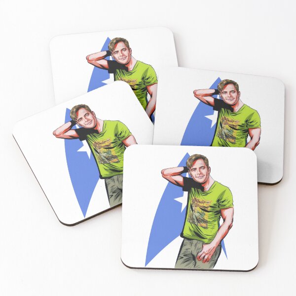 Item preview, Chris Pine - An illustration by Paul Cemmick designed and sold by TIGERDAVER.