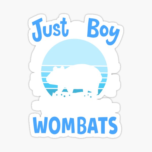 Wombat Retro Sticker