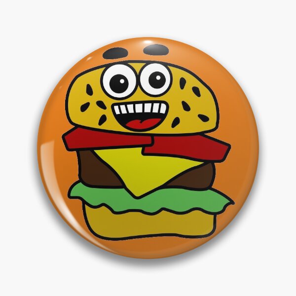 Item preview, Cute Burger Smiling  designed and sold by RandjaDesign.