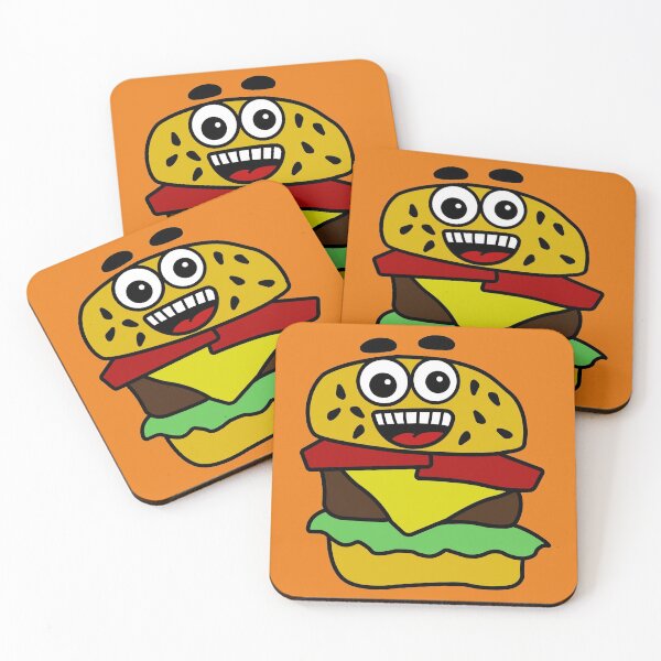 Item preview, Cute Burger Smiling  designed and sold by RandjaDesign.