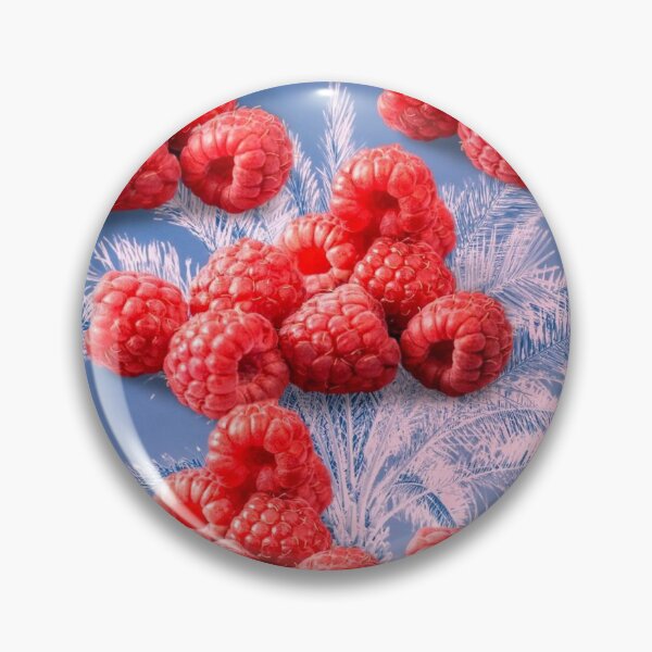 Item preview, Red raspberry on an amazing blue fond designed and sold by Mariocii.