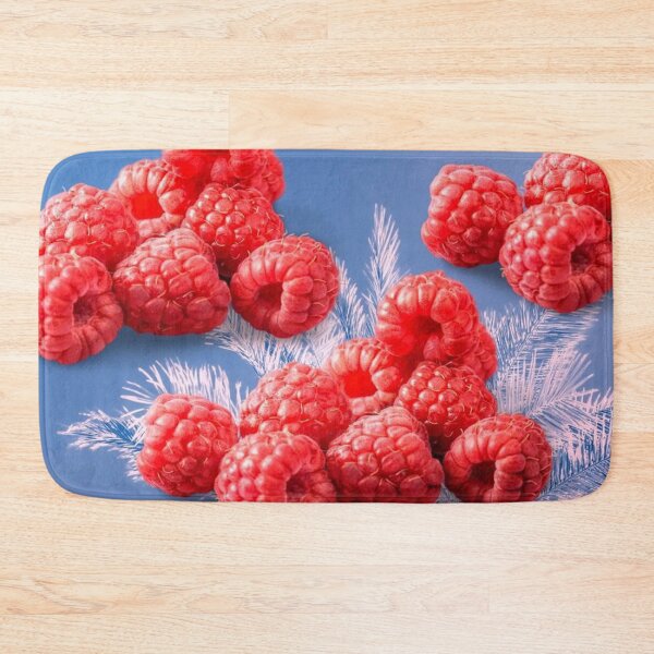 Item preview, Red raspberry on an amazing blue fond designed and sold by Mariocii.