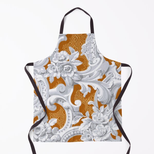 Item preview, Flower and decoration papier peint orange designed and sold by OroboroCustom.