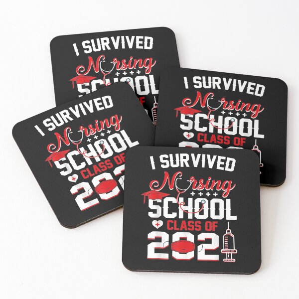 Item preview, I Survived Nursing School 2021 Funny Graduation Face Mask Gift  designed and sold by mchargue12.
