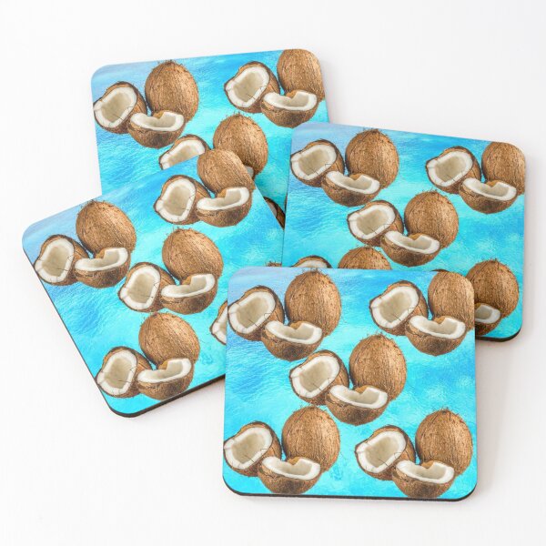 Item preview, Amazing coconut on an incredible blue fond like ocean designed and sold by Mariocii.