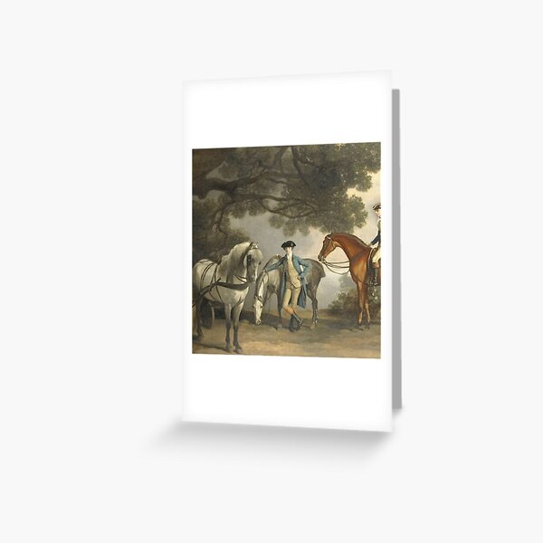 Item preview, Horses with their master by George Stubbs designed and sold by Vintage Designs +.
