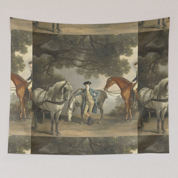 Item preview, Horses with their master by George Stubbs designed and sold by Vintage Designs +.
