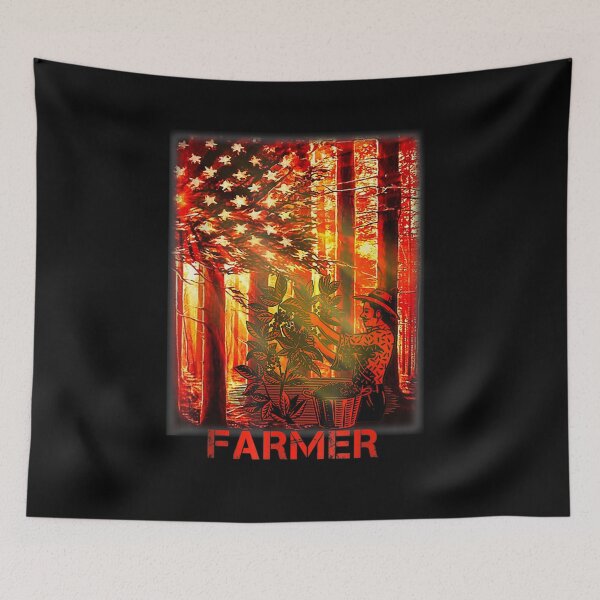 Artikelvorschau, Farmer American Flag American 4th Of July Gift entworfen und verkauft von mchargue12.