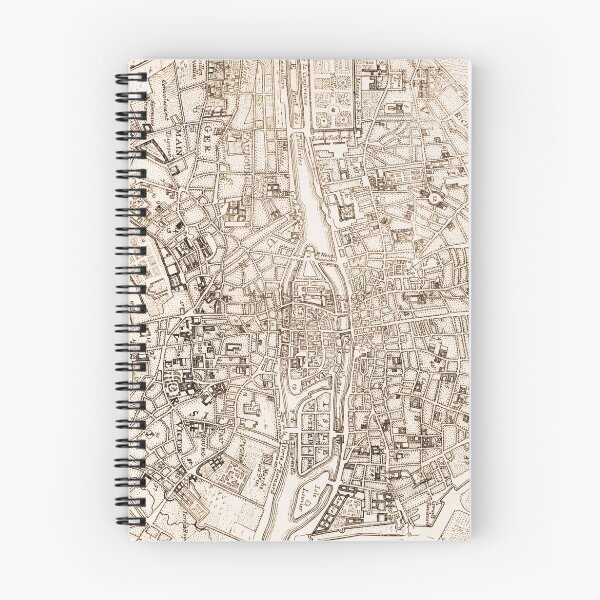 Item preview, Vintage Map of Paris France (1742) designed and sold by BravuraMedia.