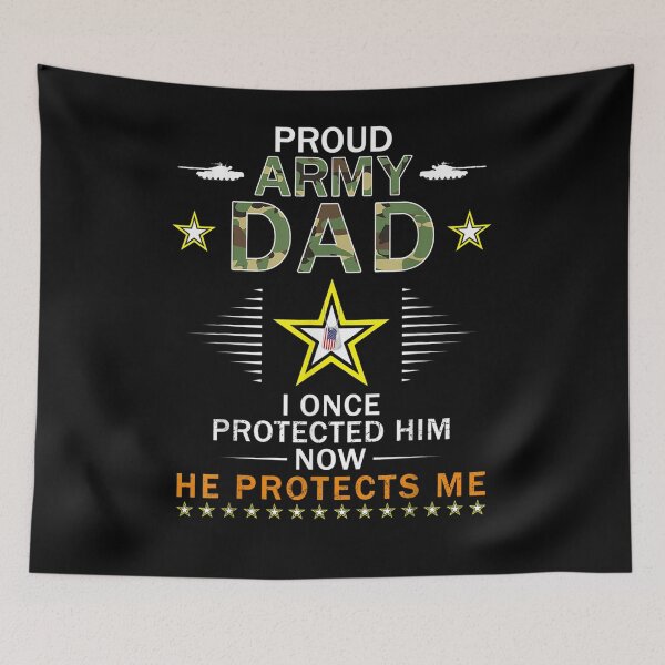 Item preview, Mens Proud Army Dad I Once Protected Him Camouflage Graphics Army Gift  designed and sold by mchargue12.