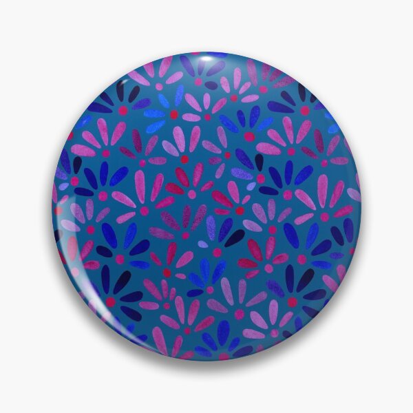Item preview, All Over Ditsy-Floral in Blue designed and sold by ToiledeLina.
