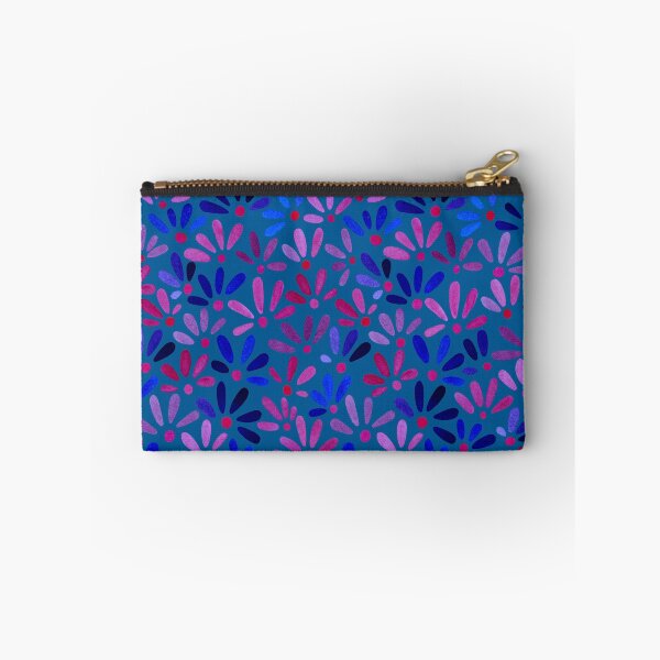 Aperçu de l'œuvre All Over Ditsy-Floral en bleu créée et vendue par ToiledeLina.