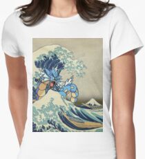 The Great Wave Off Gyarados Women's Fitted T-Shirt