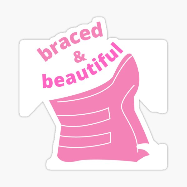 Item preview, Braced & Beautiful - Pink designed and sold by hopescoliosis.