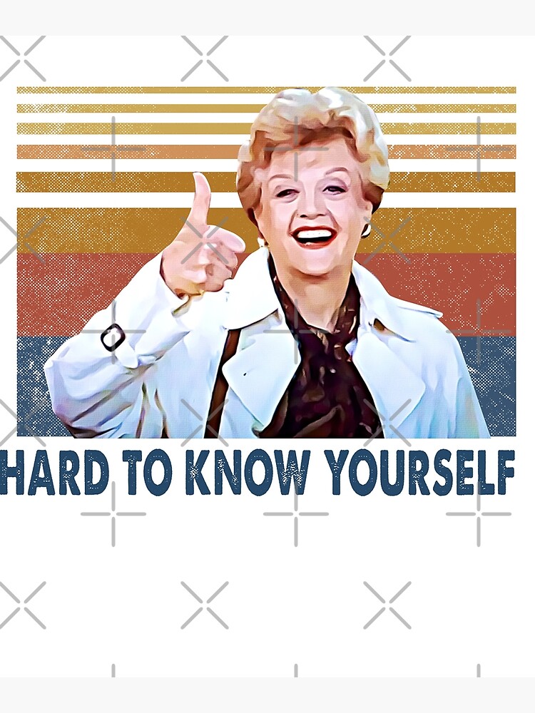 Vintage Know Yourself Jessica Murder Fletcher Images Art Photographic Print By Kgiart Redbubble 