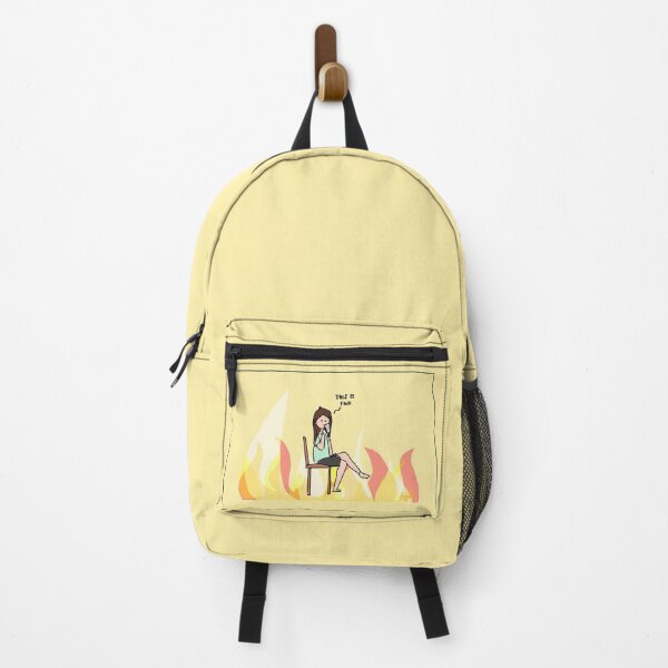 Item preview, This Is Fine - sipping tea in the fire designed and sold by emucomics.
