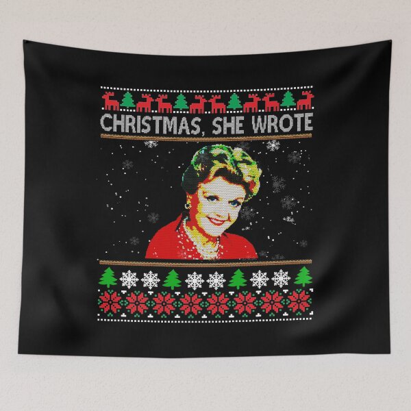 Item preview, Red color christmas jessica murder fletcher images art designed and sold by Kgiart.