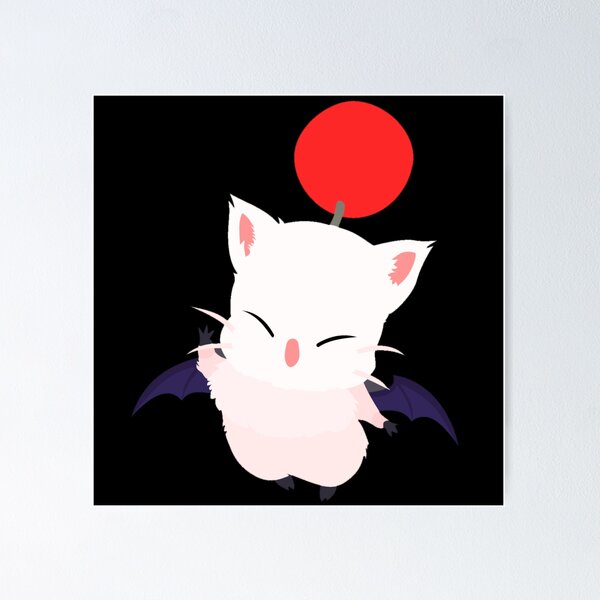 Item preview, Minimalistic Moogle Aesthetic Mog Cute Final Fantasy Mascot designed and sold by edesignsnz.