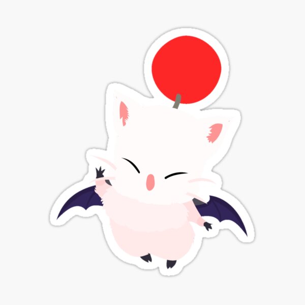 Item preview, Minimalistic Moogle Aesthetic Mog Cute Final Fantasy Mascot designed and sold by edesignsnz.