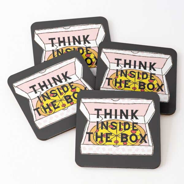 Item preview, THINK, INSIDE THE BOX, PIZZA BOX, INTELLECT,  designed and sold by R B Chrystal.